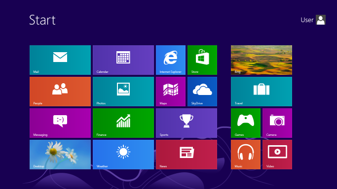 Windows 8 Metro Start screen
